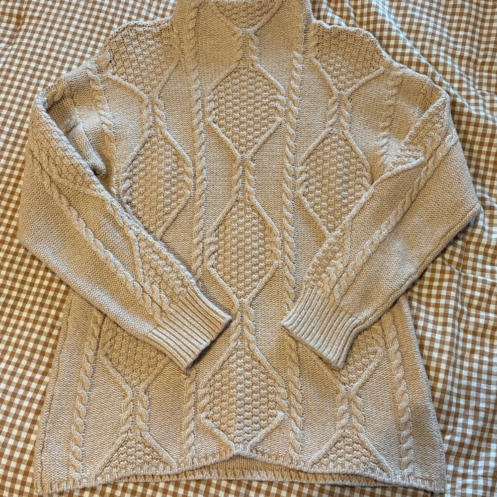 St. John's Bay Cable Knit Mock-Neck Sweater